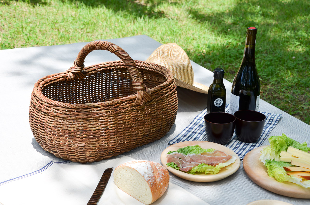 Bread basket / Brown Akebi vine / Nagano-JPN 311211-1 長野県/あけび　パンバスケット