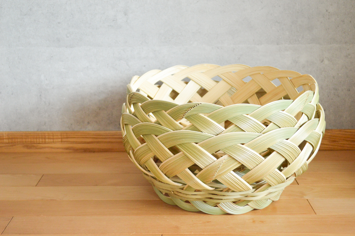 Round basket “Sasara” L, XL / Madake bamboo / Kanagawa-JPN 430102　神奈川県/真竹　ささら目かご　大・特大　2サイズ