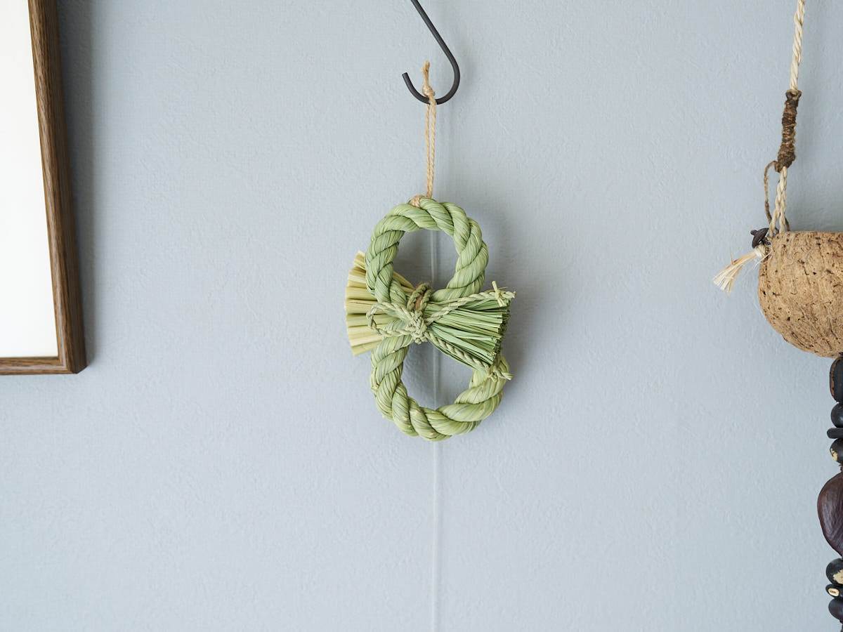 【2026-27 しめかざり】 721040-2　長野県/稲わら　しめかざり　三拍子　-さんびょうし-　姫