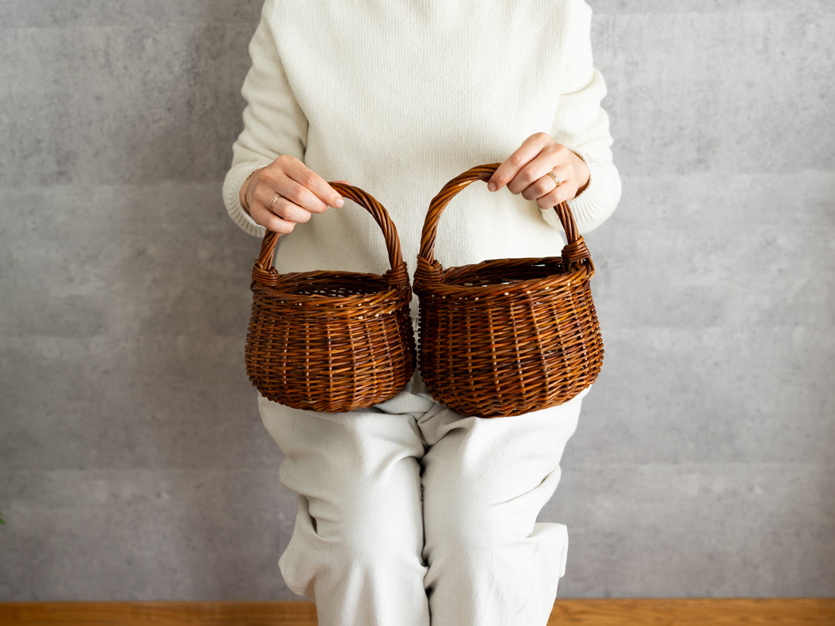 440307 ベルギー/やなぎ ピンチバスケット S・M 2サイズ