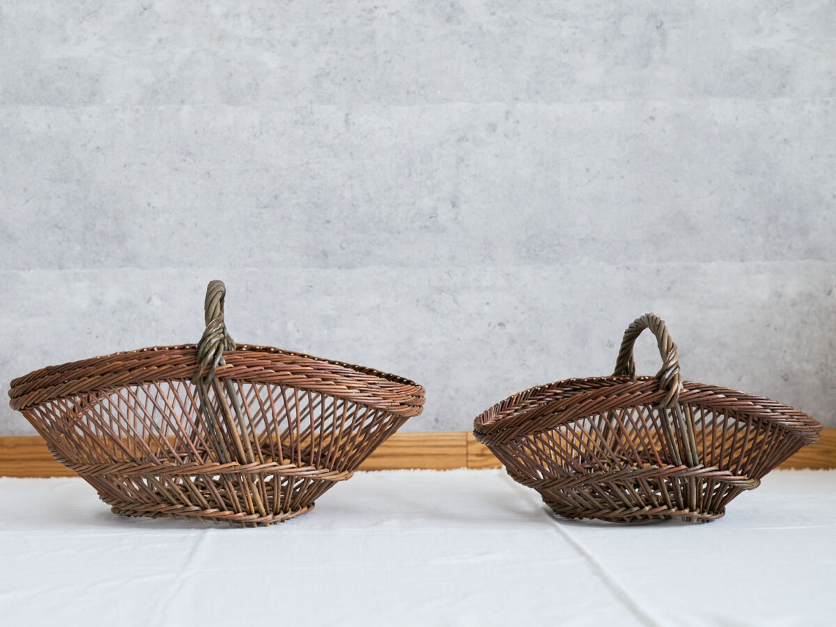 151302 フランス/やなぎ すかし編みバスケット “ブイリク” S・L 2サイズ